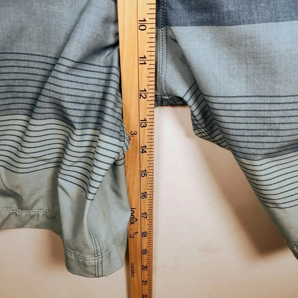 Speedo Men's Large Blue Gray Board Shorts Swim Trunks